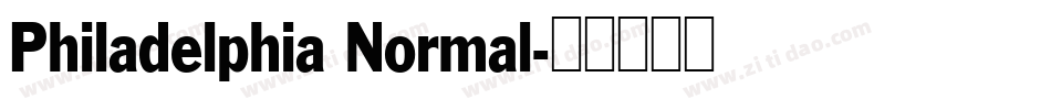 Philadelphia Normal字体转换
